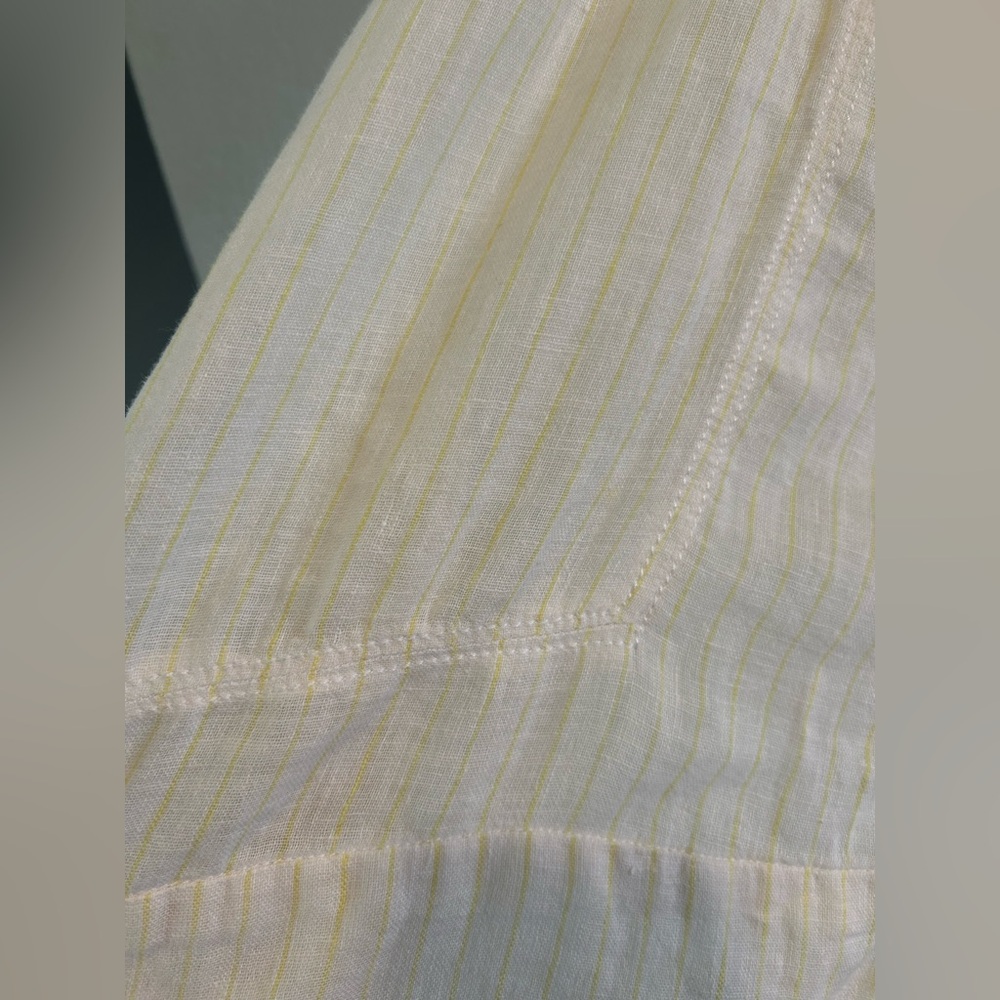 Free People linen button-up hooded top - Picture 3 of 9